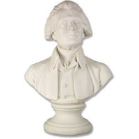 Thomas Jefferson Bust - 20in. Fiberglass Resin Indoor/Outdoor Statue