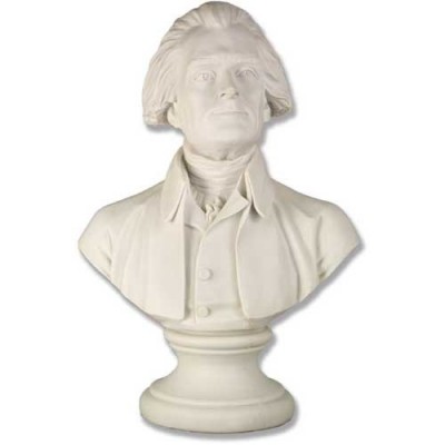 Thomas Jefferson Bust - 20in. Fiberglass Indoor/Outdoor Statue -  - F7428
