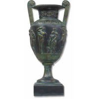 Urn Of Maenads 18in. Fiberglass Resin - Indoor/Outdoor Garden / Patio Statue