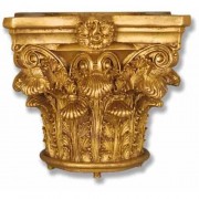 Corinthian Round Planter Garden / Patio  - Fiberglass Resin - Indoor/Outdoor