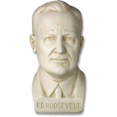 Franklin D. Roosevelt Bust - Fiberglass - Indoor/Outdoor Statue - - T7048 Franklin D. Roosevelt Bust - Fiberglass - Indoor/Outdoor Statue - - T7048