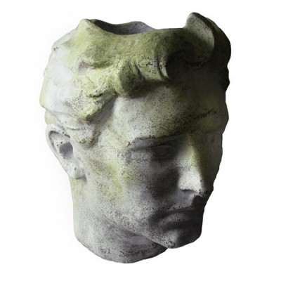 Golden Boy Head 30 in. Fiberglass Indoor/Outdoor Garden -  - F68049P