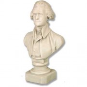 Thomas Jefferson Bust By Houdon Fiberglass Resin Indoor/Outdoor Statue