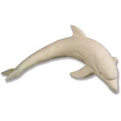 Dolphin Doing A Swim 41in. Long Fiberglass In/Outdoor Statue -  - F8038