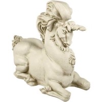 Unicorn Fantasy 18in. Fiberglass Resin Indoor/Outdoor Garden Statue