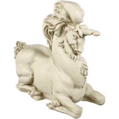 Unicorn Fantasy 18in. Fiberglass Indoor/Outdoor Garden Statue -  - F1086