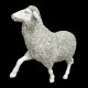 Prancing Sheep 41in. Fiberglass Indoor/Outdoor Garden Statue -  - F8058