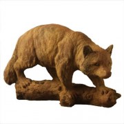 Woodland Raccoon Fiber Stone Indoor/Outdoor Garden Statue