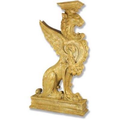 Griffin Pedestal-Colossal 54in. Fiberglass Indoor/Outdoor Garden -  - F7805