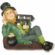 Leprechaun Going Home Ireland  - Fiberglass Resin - Indoor/Outdoor Statue