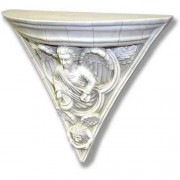 Gothic Angel Bracket - Fiberglass Resin - Indoor/Outdoor Garden Statue