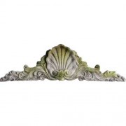 Scallop Over Door Fiberglass Resin Indoor/Outdoor Garden