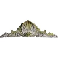 Scallop Over Door Fiberglass Resin Indoor/Outdoor Garden
