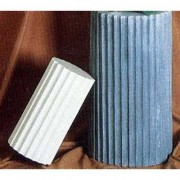 Fluted Shaft Fiberglass Resin 12in. Indoor/Outdoor Statue/Sculpture