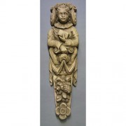 Saint Clement Relief 30in. - Lightweight Fiberglass Resin - Indoor/Outdoor Statue
