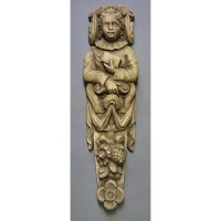 Saint Clement Relief 30in. - Lightweight Fiberglass Resin - Indoor/Outdoor Statue
