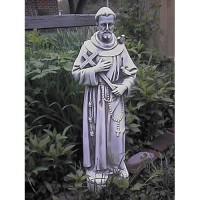 Saint Francis Of Assissi 25in. High - Lightweight Fiberglass Resin - Statue