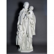 St. Vincent Depaul 61 In. High - Lightweight Fiberglass Resin - Outdoor Statue