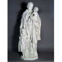 St. Vincent Depaul 61 In. High - Lightweight Fiberglass Resin - Outdoor Statue