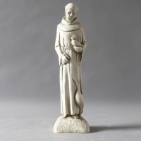 Saint Francis of the Garden Lightweight Fiberglass Resin Indoor/Outdoor Garden