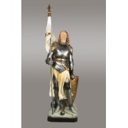 Saint Joan Of Arc 93" - Lightweight Fiberglass Resin Indoor/Outdoor Church Statuary