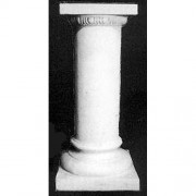 Column With Greek Moulding 35in. High - Lightweight Fiberglass Resin - Statue Column With Greek Moulding 35in. High - Lightweight Fiberglass Resin - Statue