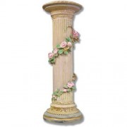 Garland English Pedestal 40in. Lightweight Fiberglass Resin Indoor/Outdoor Garden