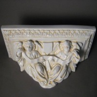 Angel Shelf 10in. (Small Crucifix) - Lightweight Fiberglass Resin - Statue