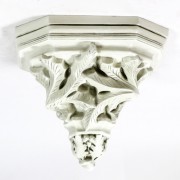 Leaf Over Bracket 15in. - Fiberglass Resin - Indoor/Outdoor Statue