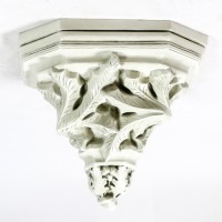Leaf Over Bracket 15in. - Fiberglass Resin - Indoor/Outdoor Statue