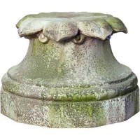 Hale Petal Statue Display Base/Riser 14" High Lightweight Fiberglass Resin Indoor/Outdoor