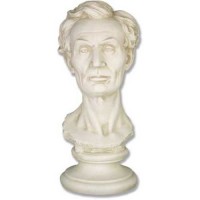 Lincoln Classic Bust 20in. Fiberglass Resin Indoor/Outdoor Statue