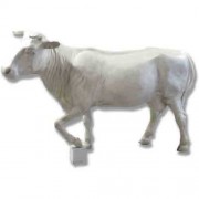 Cow Life Size Leg Up - Fiberglass Resin - Indoor/Outdoor Garden Statue