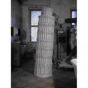 Tower Of Pisa 81 In. Fiberglass Resin Indoor/Outdoor Statue/Sculpture Tower Of Pisa 81 In. Fiberglass Resin Indoor/Outdoor Statue/Sculpture