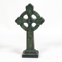 Celtic Cross - Tabletop 16in. Lightweight Fiberglass Resin Indoor/Outdoor Statue