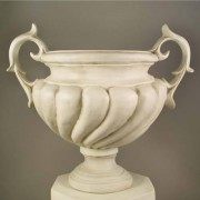 Baroque Patio Urn 30 Inch Fiberglass Resin Indoor/Outdoor /Sculpture