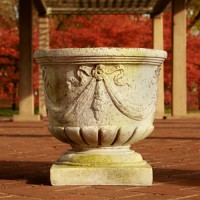 Bavarian Swag Urn - Fiberglass Resin - Indoor/Outdoor Garden / Patio Statue Bavarian Swag Urn - Fiberglass Resin - Indoor/Outdoor Garden / Patio Statue