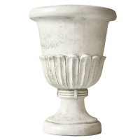 Benjamin Patio Urn 18 Inch Fiberglass Resin Indoor/Outdoor /Sculpture