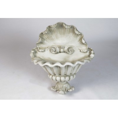 Shell Opera Planter 32in. Fiberglass Indoor/Outdoor Garden -  - F7552