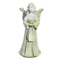 Angel Wings Planter Fiber Stone Indoor/Outdoor Garden Statue