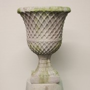 LATTICE BUTTON URN - Fiberglass Resin Indoor/Outdoor Garden / Patio Statue