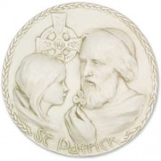 Saint Patrick Plaque Lightweight Fiberglass Resin Indoor/Outdoor