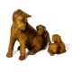 Two Puppies Fiber Stone Resin Indoor/Outdoor Statuary -  - FS333381