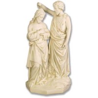 John Baptising Christ Lightweight Fiberglass Resin Indoor/Outdoor Church Statuary John Baptising Christ Lightweight Fiberglass Resin Indoor/Outdoor Church Statuary