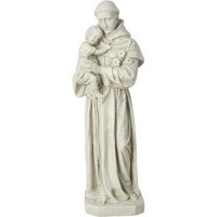 Saint Anthony 24in. - Lightweight Fiberglass Resin - Indoor/Outdoor Church Statuary