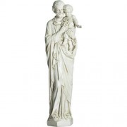 St Joseph & Child (Tars) 32in. Lightweight Fiberglass Resin Indoor/Outdoor Statuary