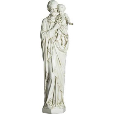St Joseph & Child (Tars) 32in. Fiberglass Indoor/Outdoor Statuary - - F8389 St Joseph & Child (Tars) 32in. Fiberglass Indoor/Outdoor Statuary - - F8389