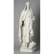 Saint Teresa Of Avila 40in. Lightweight Fiberglass Resin Indoor/Outdoor Statue Saint Teresa Of Avila 40in. Lightweight Fiberglass Resin Indoor/Outdoor Statue