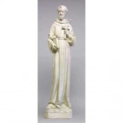 Saint Francis 43in. High - Lightweight Fiberglass Resin - Indoor/Outdoor Statue