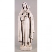 Saint Therese 36 In. Lightweight Fiberglass Resin Indoor/Outdoor Statue/Sculpture